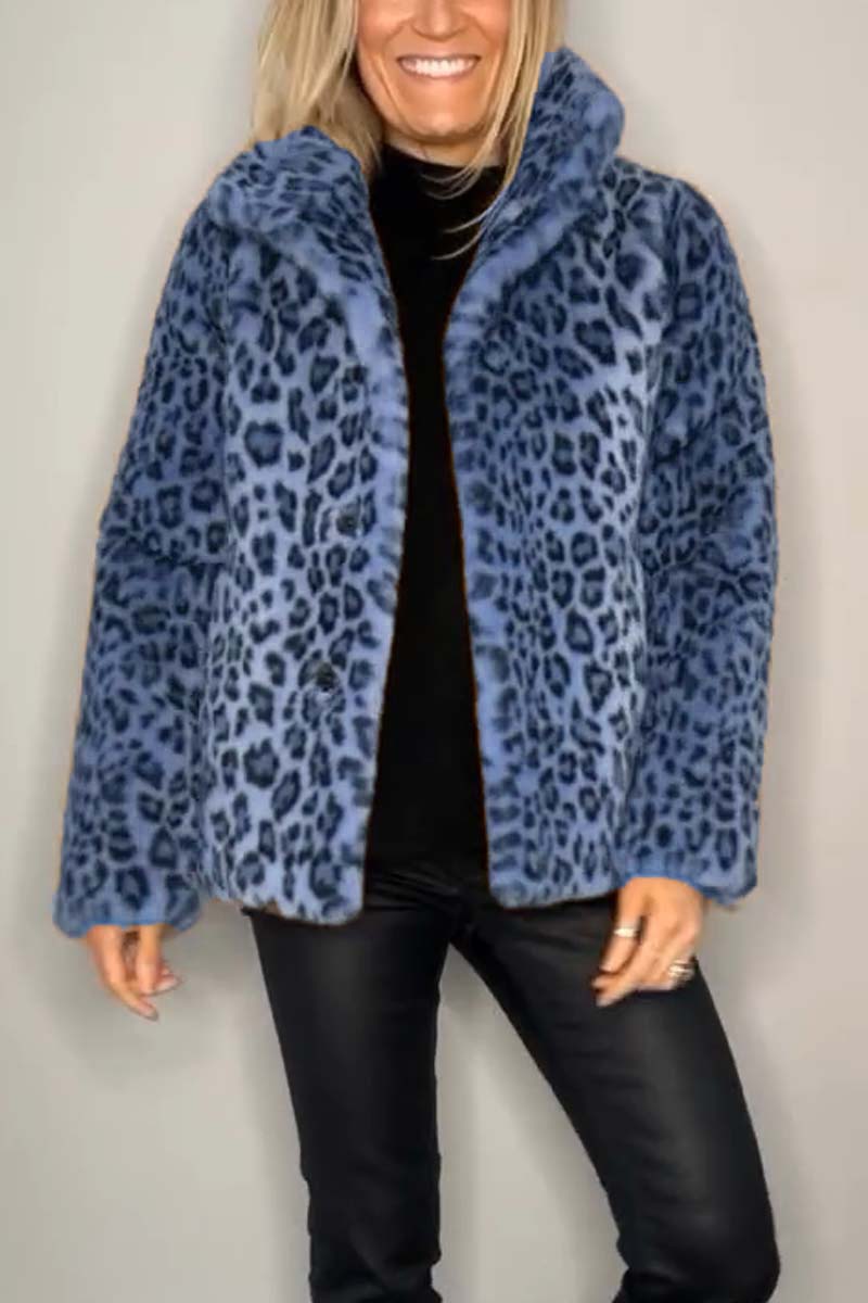 Ebra - Print Fur Coat