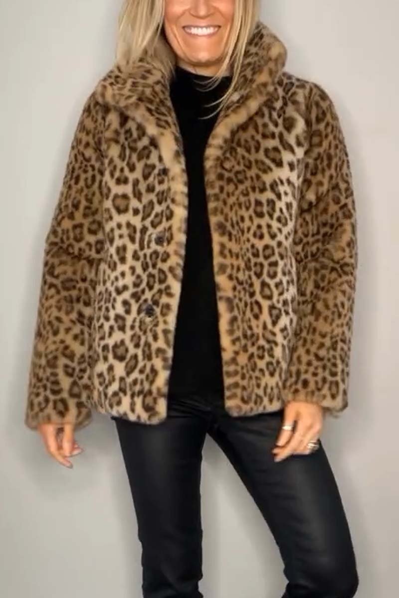 Ebra - Print Fur Coat