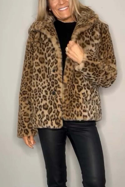 Ebra - Print Fur Coat