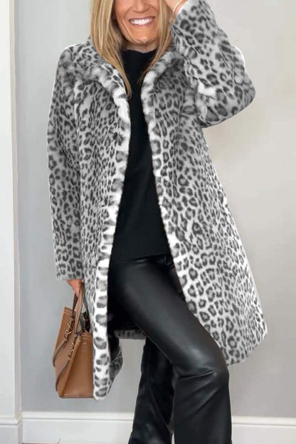 Ebra - Print Fur Coat