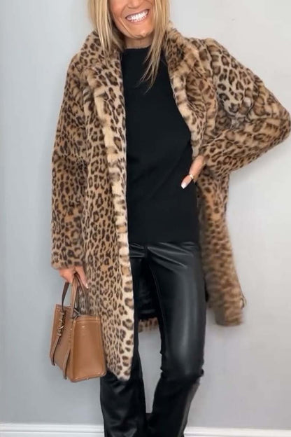 Ebra - Print Fur Coat