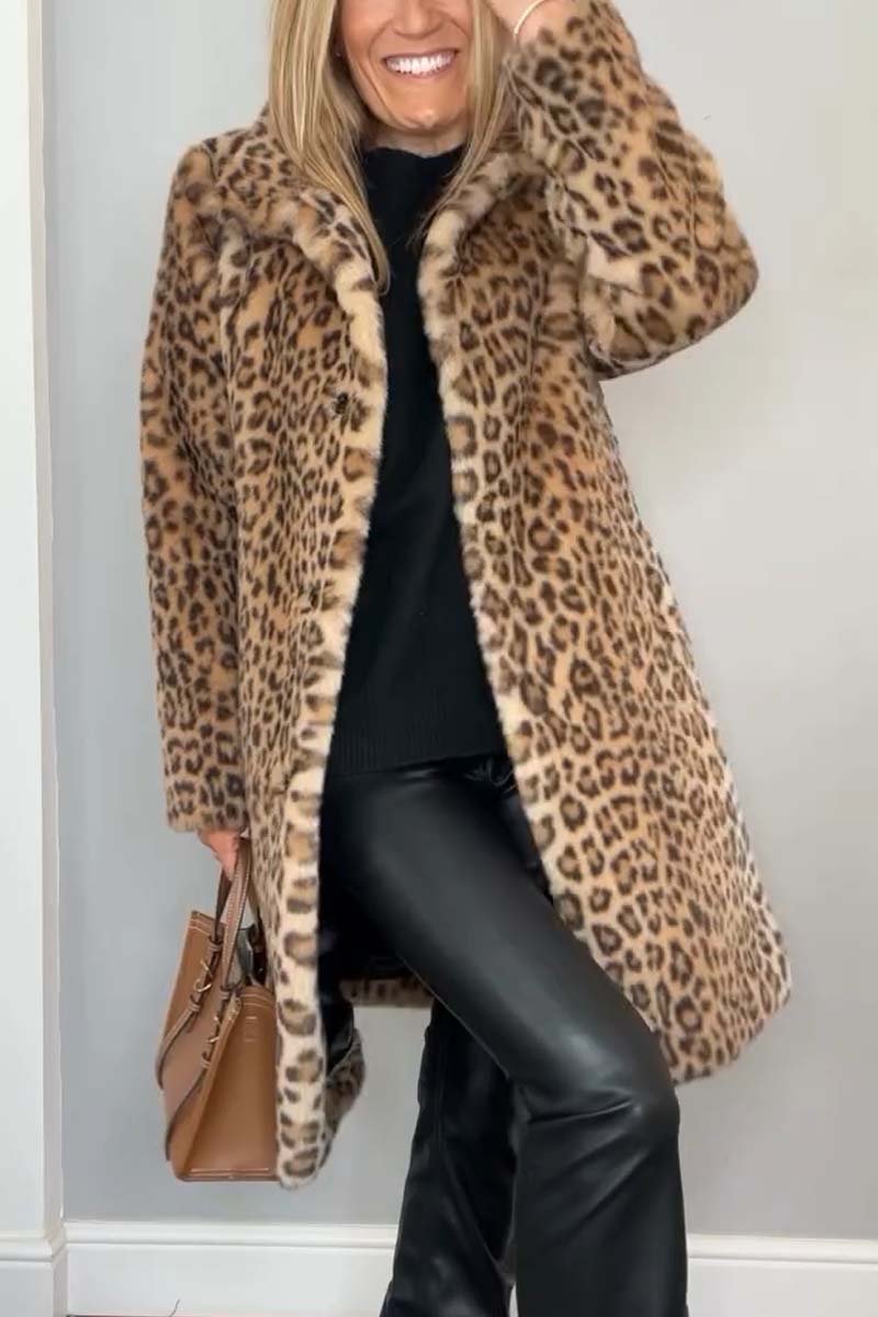 Ebra - Print Fur Coat