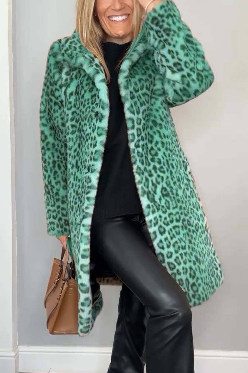 Ebra - Print Fur Coat